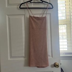 Forever 21 burnt orange and white dress